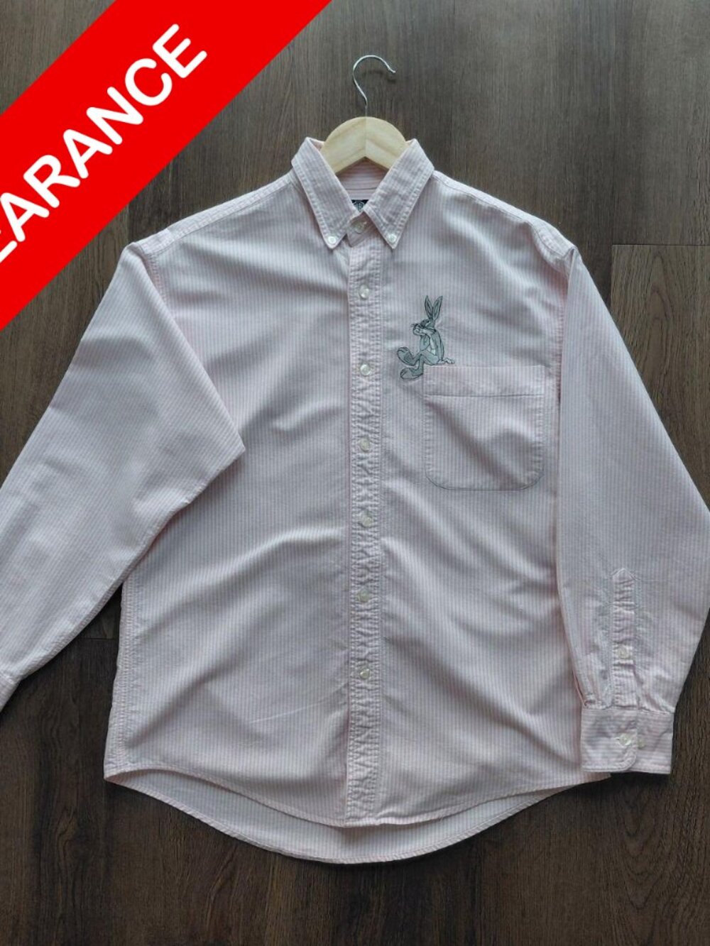 Warner Bros long-sleeve dress shirt with a Bugs Bunny collaboration